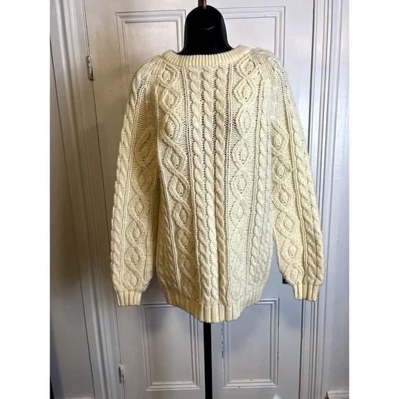 1970s Vintage Andrew St. John Cable Knit Sweater - Picture 1 of 11